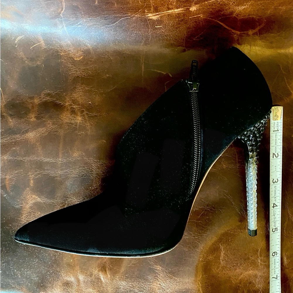 GIANCARLO PAOLI Elegant Black Suede Stiletto Heels